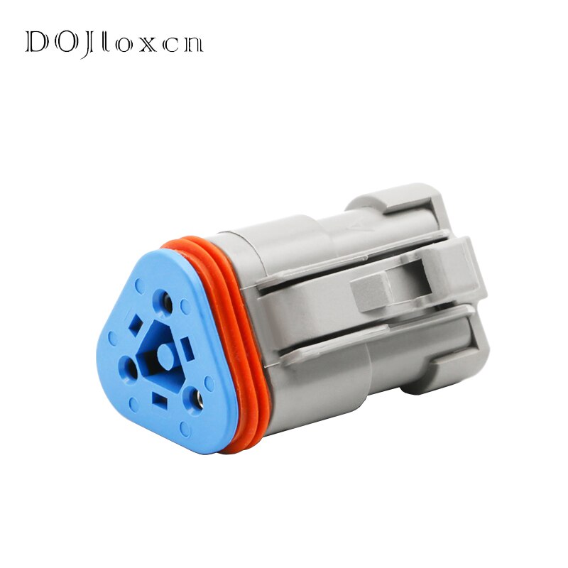 1/5/10/20/50 Sets 3 Pin ROSH Environmental Protection IP68 Deutsch DT04-3P-P006 DT06-3S-P006 ConnectorWith 120 Ohm Resistance: Dark Grey / 10-19Pcs