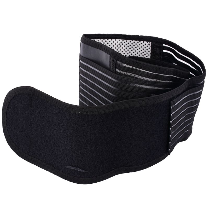 Double Pull Deluxe Magnetic Lumbar Lower Back Support Belt Breathable Band S-XL: XL
