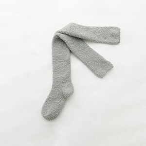 Varme koral fleece strømper kvinder vinter tykkere fløjl lange sokker strømpebukser lår sne termisk onve knæ sokker hjemme calcetines: Grå