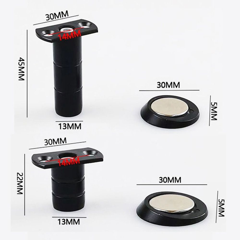 Invisible Magnetic Door Stopper Stainless Steel Door Holder Mute Door Touch Door Resistance Buffer Heavy Duty Door Hardware