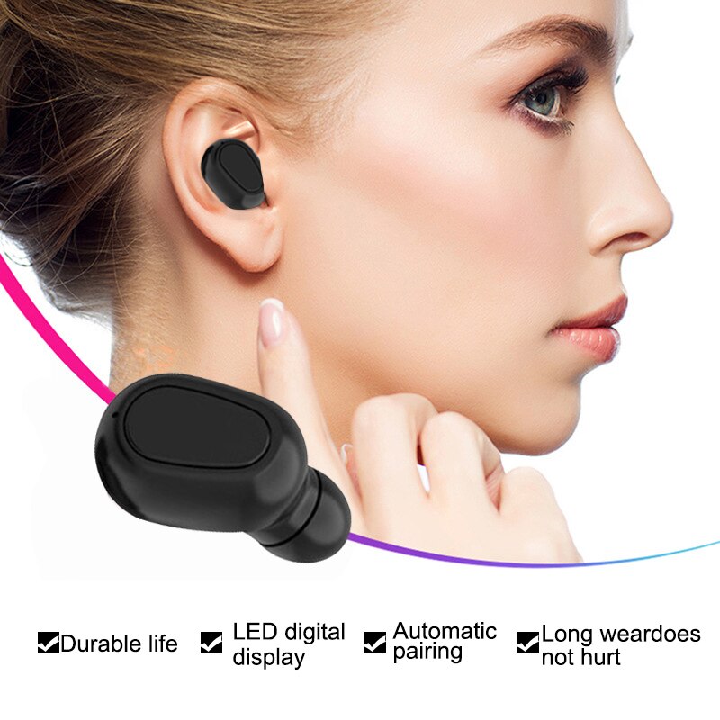 TWS Bluetooth Earphone With Microphone LED Display Wireless Bluetooth Earbuds Earphones Waterproof Noise Cancelling Headsets