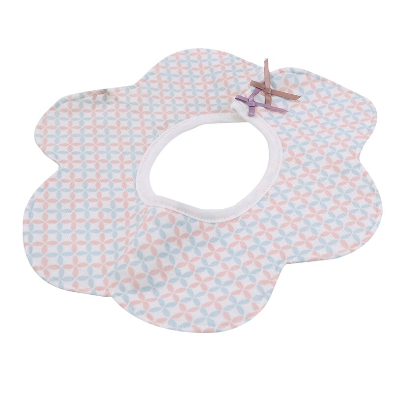 Bebê à prova dwaterproof água sujo octogonal bib adorável criança bib cor sólida moda bib para menina menino roupas do bebê acessórios: Powder blue leaf