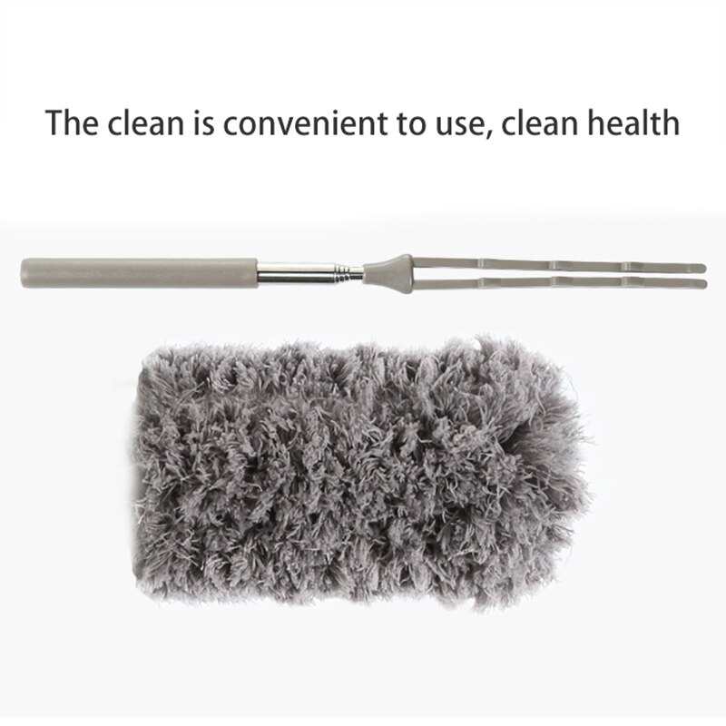 Retractable Microfiber Duster Anti-Static Dust Remover Household Cleaning Tool For Home Car Office