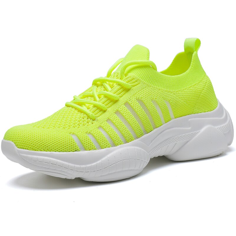 Dames tennisschoenen sneakers dames sportschoenen dames ultra fitness stabiliteitssneakers dames coole sneakers dames tennisschoenen: Groente / 4
