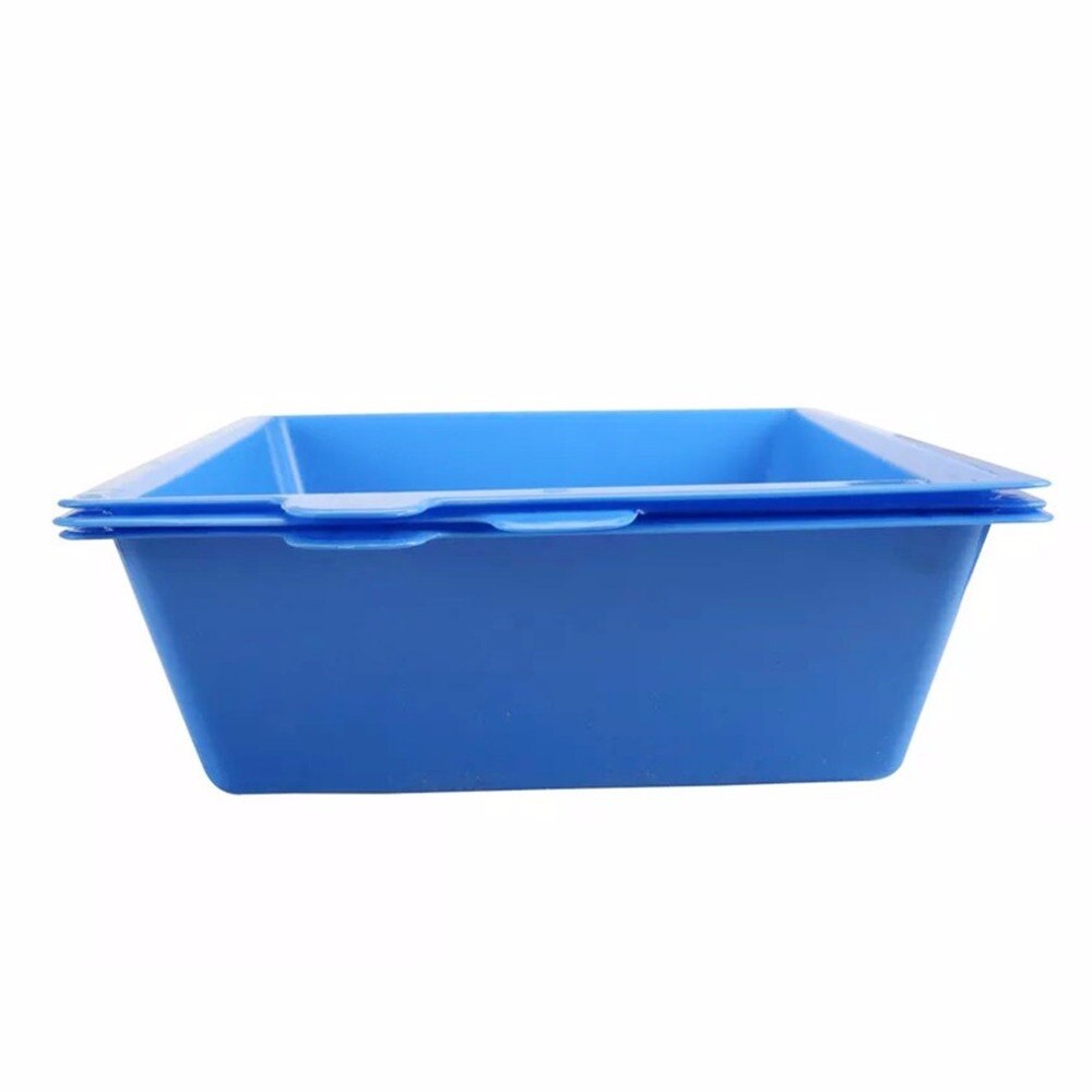 3 pièces de lit pour chat Semi fermé anti-éclaboussures chat toilette chat litière boîte en plastique bac à litière fournitures pour animaux de compagnie 3 plateaux verrouillés facile à utiliser