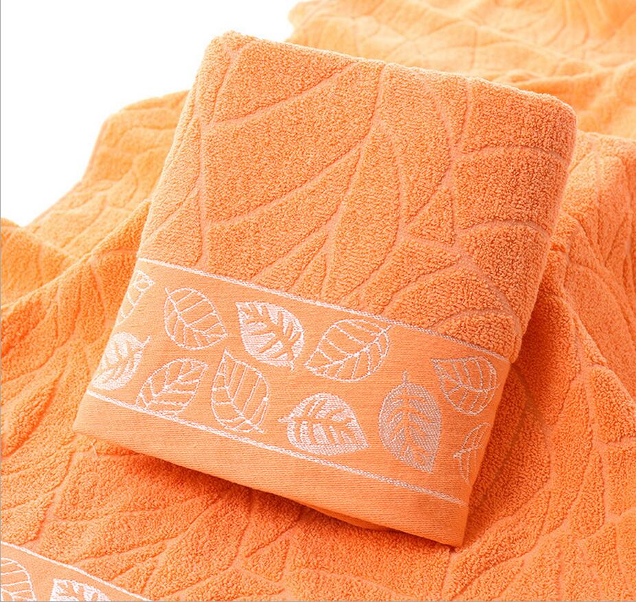 70*140 pure katoen vlakte esdoorn bladeren zachte handdoek luxe badhanddoek set