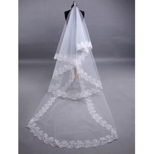 2.7m Voile de mariée Voile Mariage dentelle Voile Long Voile accessoires de Mariage