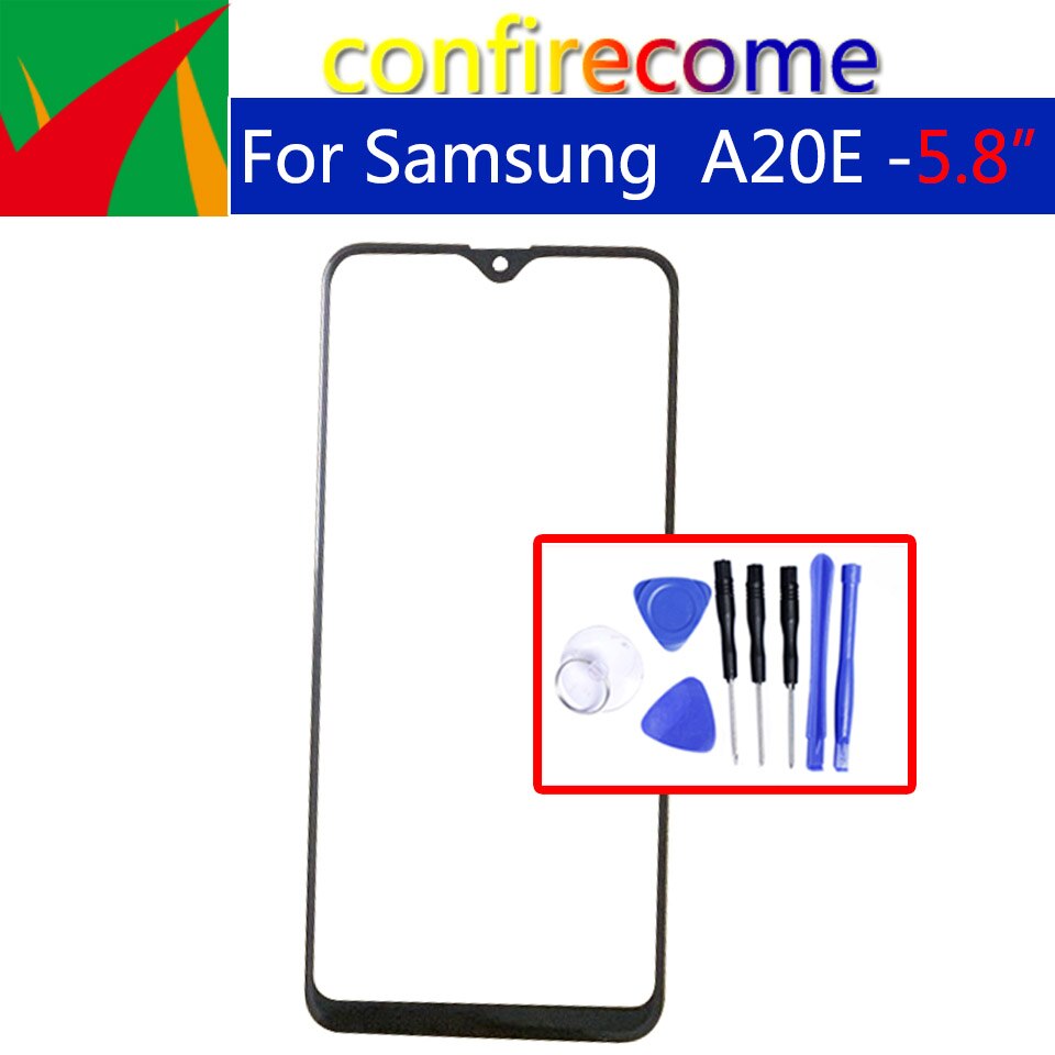 Für Samsung Galaxis A20E A202F berühren Bildschirm Vorderseite Glas Tafel Digitizer Vorderen Äußeren Glas berühren Sensor Reparatur Teile