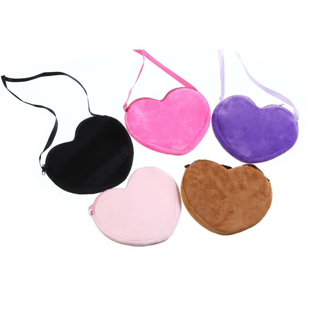 Cartoon Hart Vormige Kinderen Kleine Schoudertas Crossbody Tassen Mooie Pailletten Baby Meisjes Prinses Liefde Portemonnee Kids Mini Portemonnee