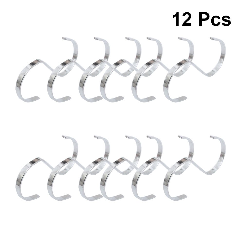 12 Pcs Metal Hook Rose Gold Hanging Hooks S Shaped Small S Nail-Free Hook for Supermarket Display Clothes Prop: Silver