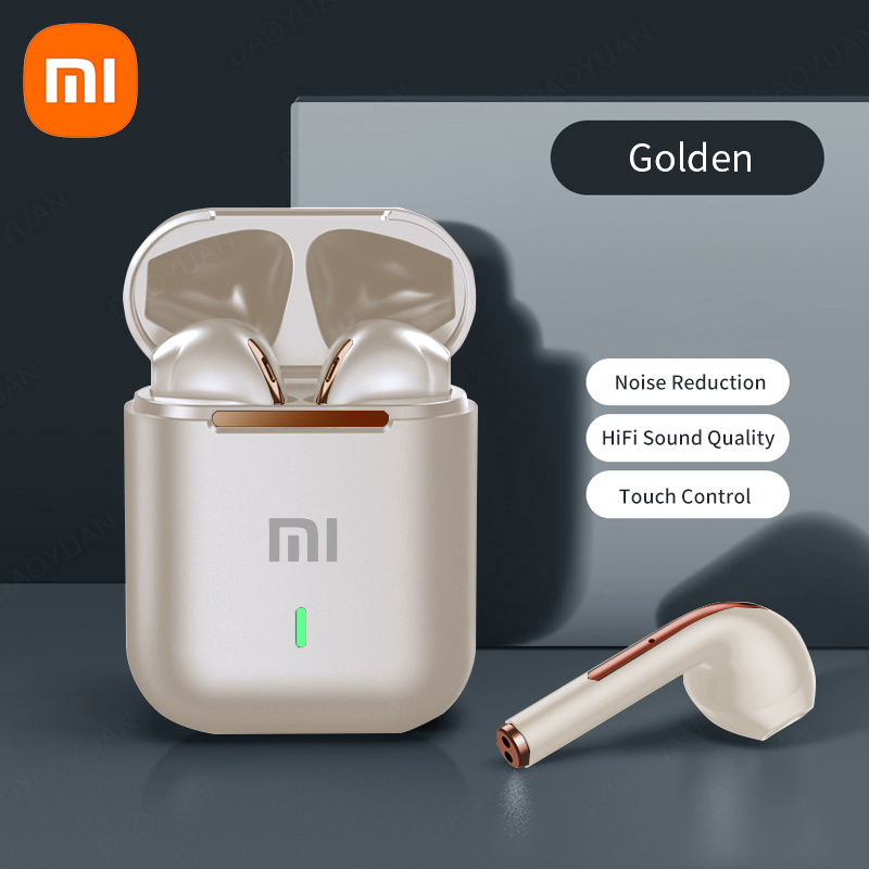 Xiaomi Earbuds True Wireless Earphone Noise Cancelling Update Bluetooth 5.3 Headset HD Music Headphone In-Ear Handsfree With Mic: Gold