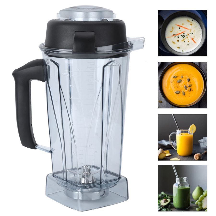 64oz Transparent Blender Container Cup Lid Blade Replacement Accessories Kit Fit for Vitamix Kitchen Juicer Blender Spare Parts
