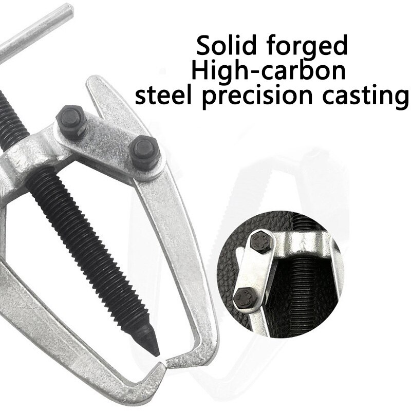Herramienta de extracción de cojinetes de 2 mandíbulas/3 mandíbulas, correa de volante de inercia de tracción adecuada para rodamientos de cubo de rueda de 10mm-80mm de diámetro, 1 unidad