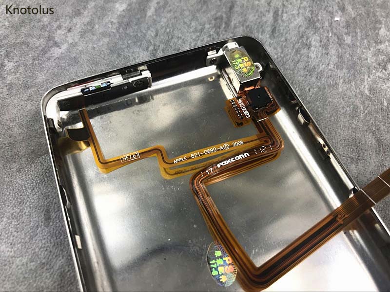 Knotolus Metal Case - for iPod Classic 80GB, 120GB, 160GB - Thin Bezel - Audio Jack Holder