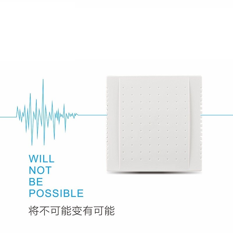 1 Pc 220V Office Hotel Door Bell Panel Wired Doorbell Din Don Hardware Doors Bells Doorbells 108x108x36mm