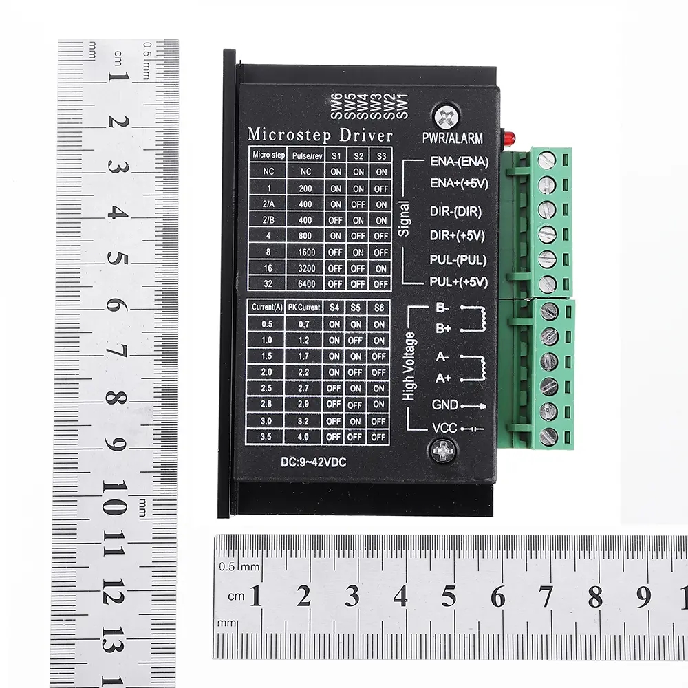 TB6600 Upgraded Stepper Motor Driver Controller for 4A 9~40V TTL 32 Micro-Step 2 or 4 Phase of 42/57 Stepper Motor 3D Printer