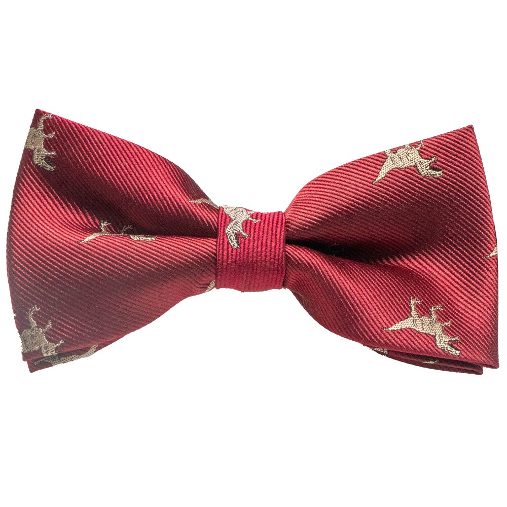Nœud papillon en soie pour hommes, ajustable, à la , animal, renard, escargot, dinosaure, cravate, pour fête de mariage,