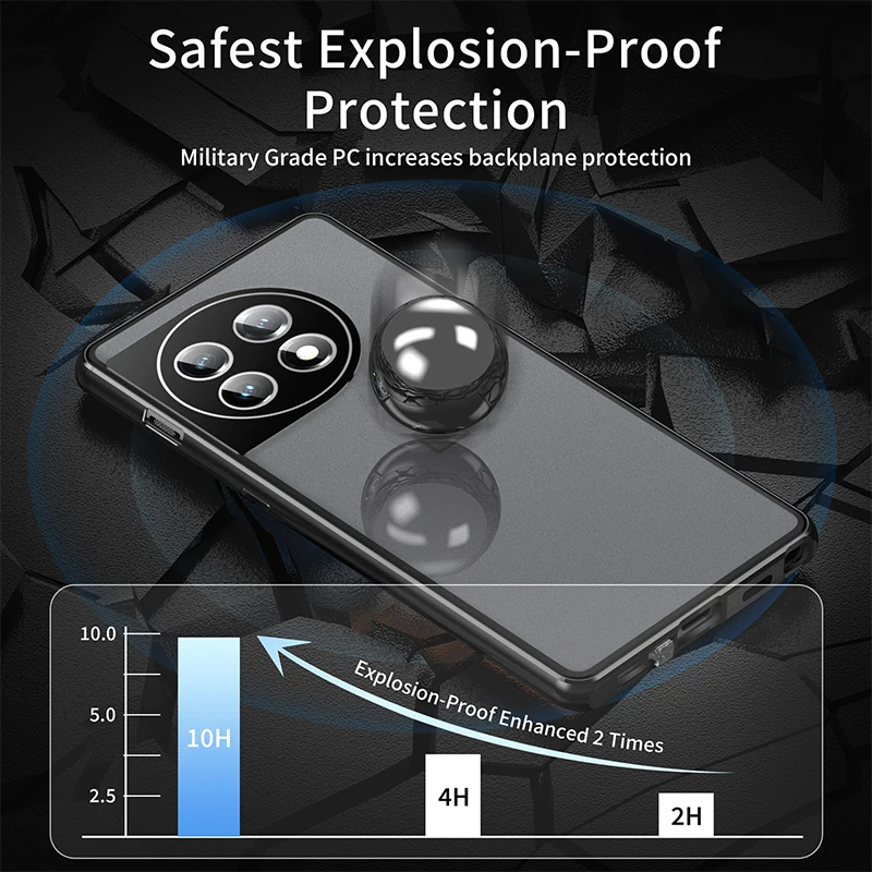 Para OnePlus 12 11 12R Funda de teléfono 360 ° Lente de marco de aleación de aluminio todo incluido One Plus 10 Pro Nord CE 5G HD Caja protectora