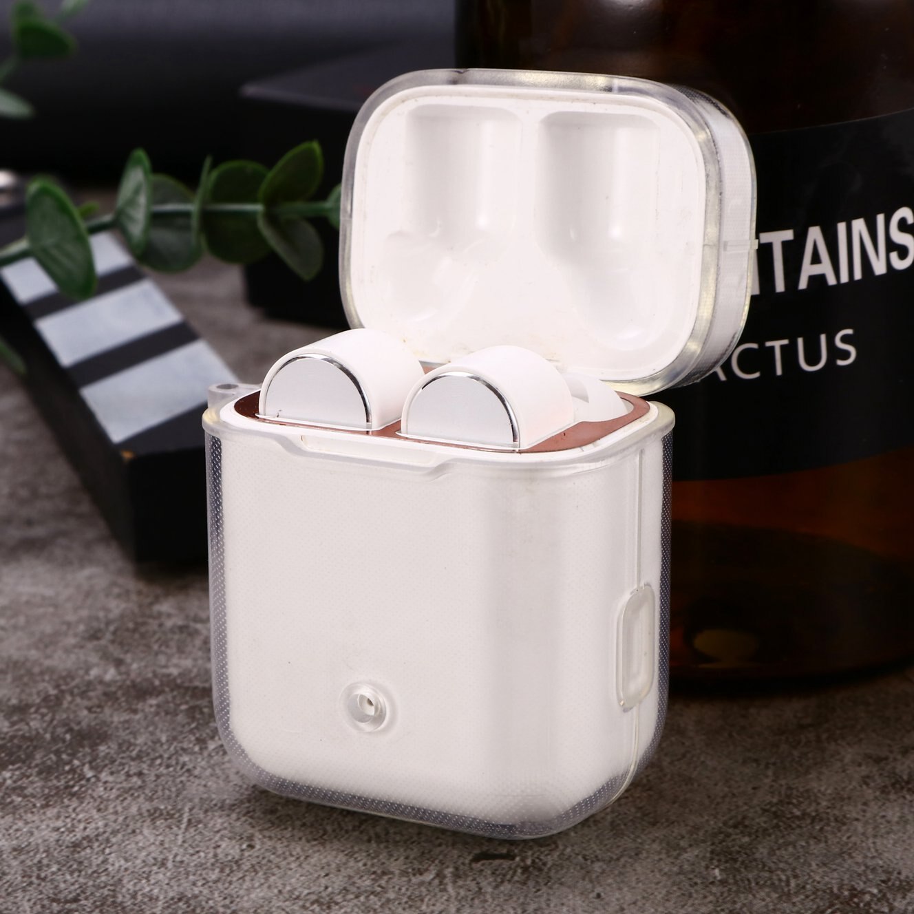 Transparent case For Xiaomi AirDots Pro case silicon headphone Protective Cover For Xiaomi MI Air 1 Wireless Earphone Case