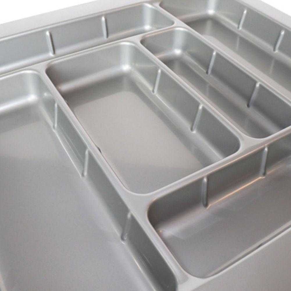 ABS Drawer Cutlery Tray Kitchen Cabinet Chopsticks Cutlery Storage Box Plastic Drawer Compartment Divider Cutlery Tray Organiser