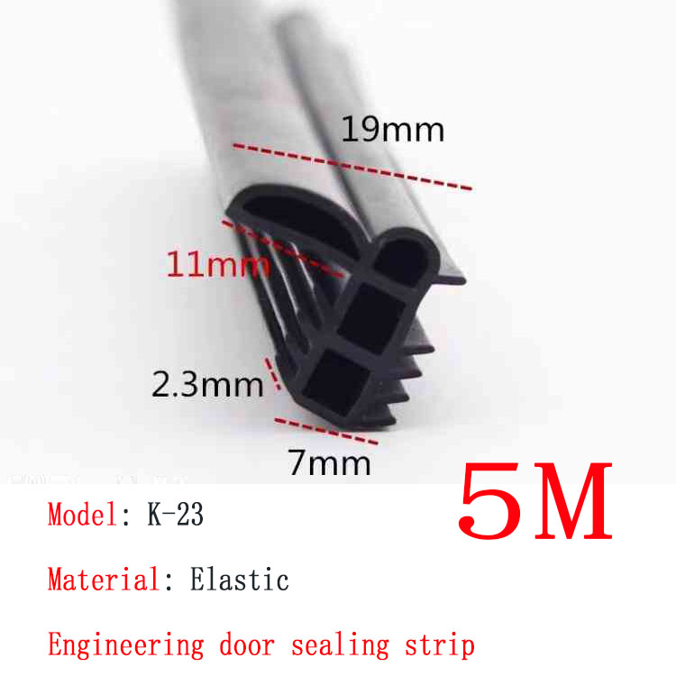 Tira de vedação de porta de madeira, 5m, isolamento acústico, redução de ruído, tira de lacuna, moldura de porta, tira anti-colisão: LIGHT BLUE