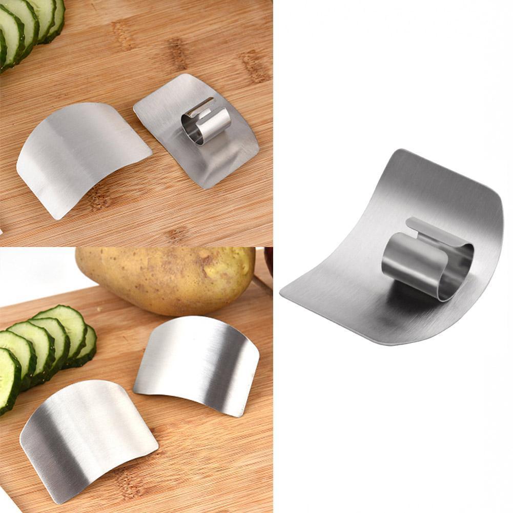 Rustfritt stål fingerbeskyttelse beskytte finger håndkuttet verktøy kuttbeskytter tilbehør knivbeskyttelse håndfinger kjøkken ga  h5 m 7