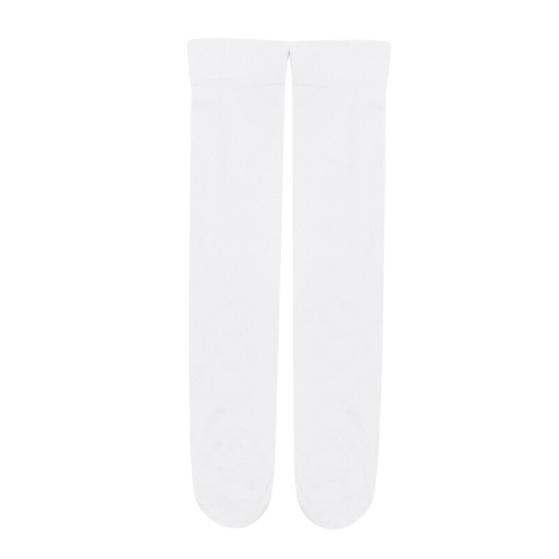 10 kleuren Kinderen Sok Voor 3-12Y Snoep Kleur Baby Knie Hoge Lange Sokken Voor Meisje Kinderen Kleding Accessoires: W