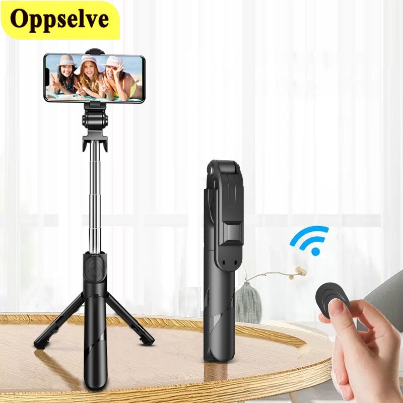Oppselve 3 in 1 Bluetooth Selfie Stick Tripod Extendable Monopod Universal For iPhone X XR XS Max 7 8 Plus Samsung Huawei Phone