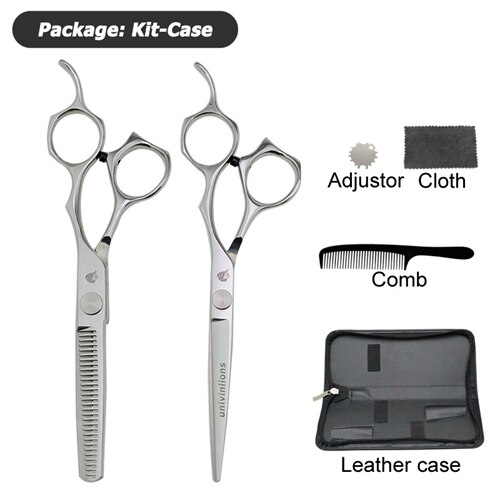 6.0 "japońskie nożyce robić cięcia włosów zestawy fryzjerskie japońskie nożyczki fryzjerskie gorące nożyce robić włosów profesjonalne narzędzia fryzjerskie: kit case
