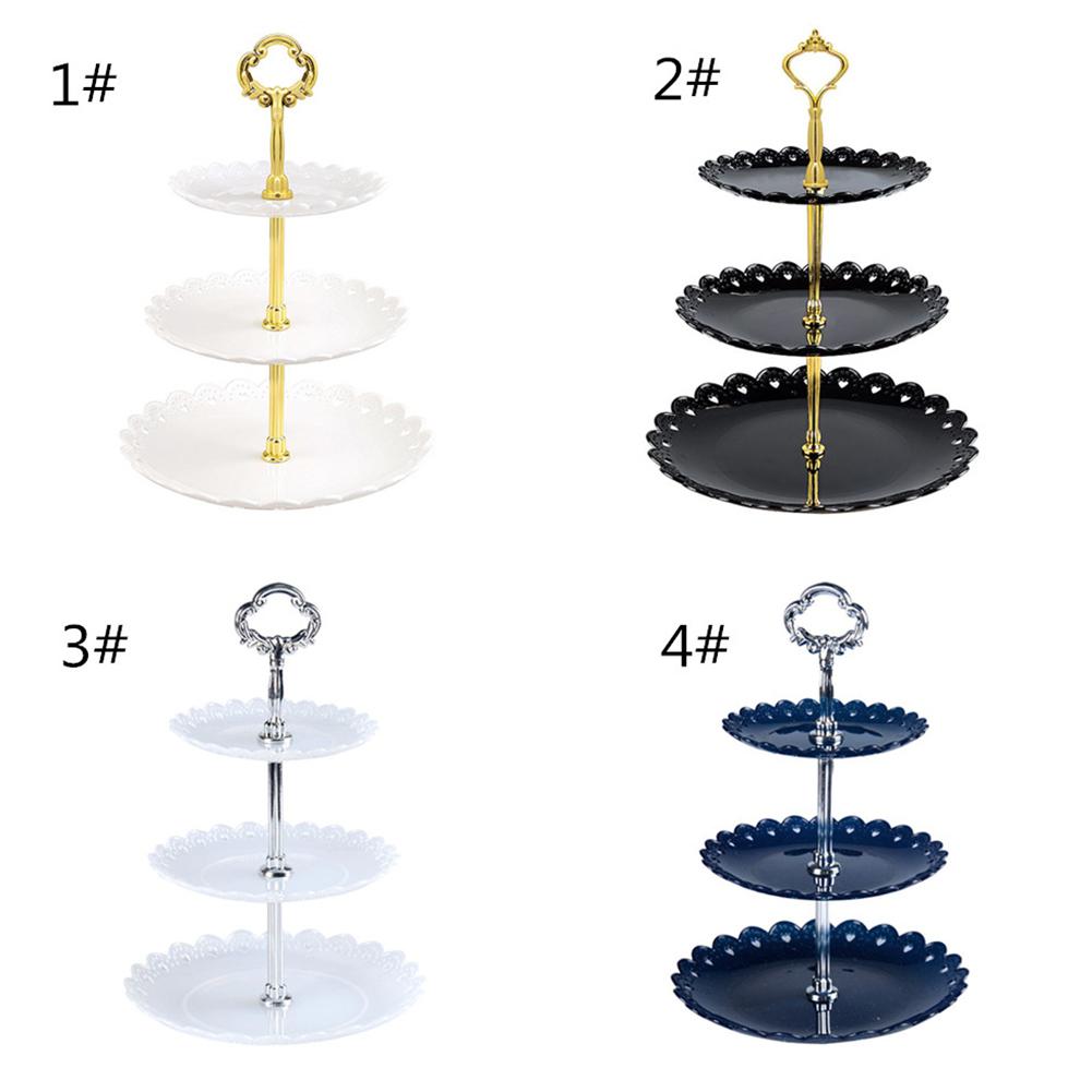3-Tier Stand Cake Stand Three-layer Fruit Plate Cake Stand Dessert Vegetable Storage Rack Afternoon Tea Weeding Party Cake Stand