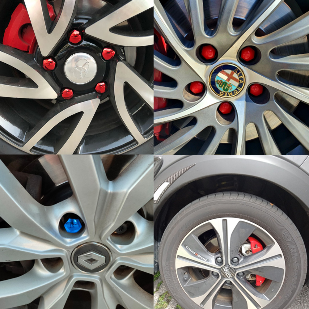 19/17mm 20 stks/set Auto Wielmoer Caps Bescherming Covers Caps Anti-Roest Auto Hub Schroef Cover autoband Moer Bout Exterieur Decoratie