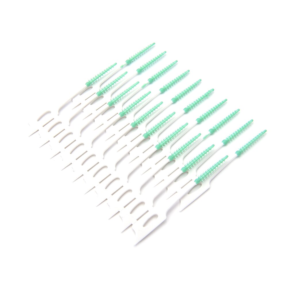 Interdentale børstehakker tandhygiejneinstrumenter blød gummi elasticitet tandstikker tænder stick escova dental 20 stk/sæt