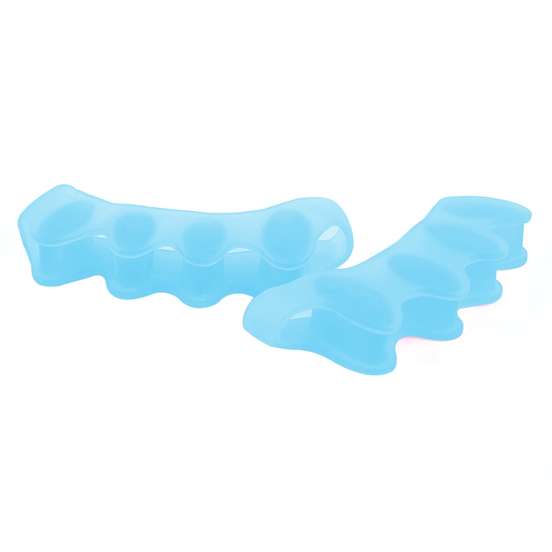 9 Pcs/set Orthopedic Bunion Correction Pedicure Socks Silicone Hallux Valgus Corrector Braces Toes Splitter Set: Sky Blue