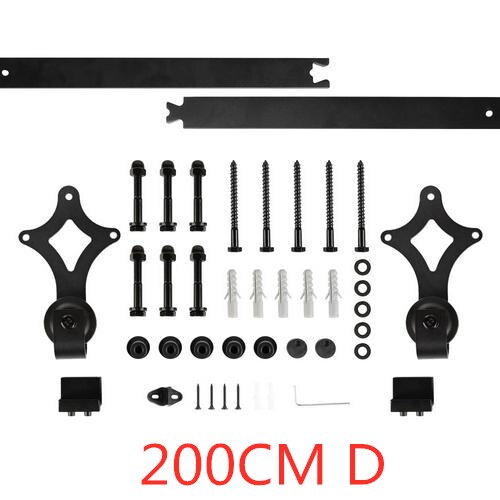 Schiff Zu Europa Schiebetür Scheune Spur Hardware- Holz Scheune Tür Schiene Hardware- Schiebetür Spur Bausatz Scheune Tür System rutsche HWC: 200CM D
