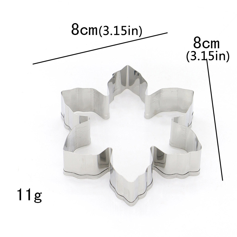 3d snefnug cookie cutter rustfrit stål cookie forme bageware honningkager bagning form kiks cutter til hjemme påske fest