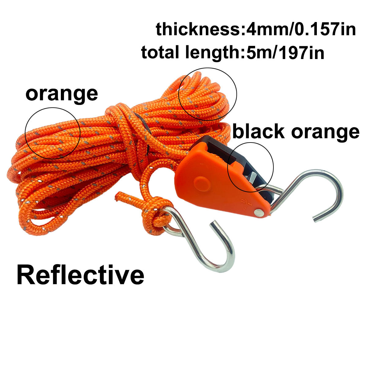 S Hook Camping Tent Tie Down Rope Tightener Fasten... – Grandado