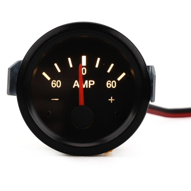 2 Inch 52mm Mechanical Car Cockpit Ammeter Gauge 60-0-60 Amp Meter Gauge 12V Volt
