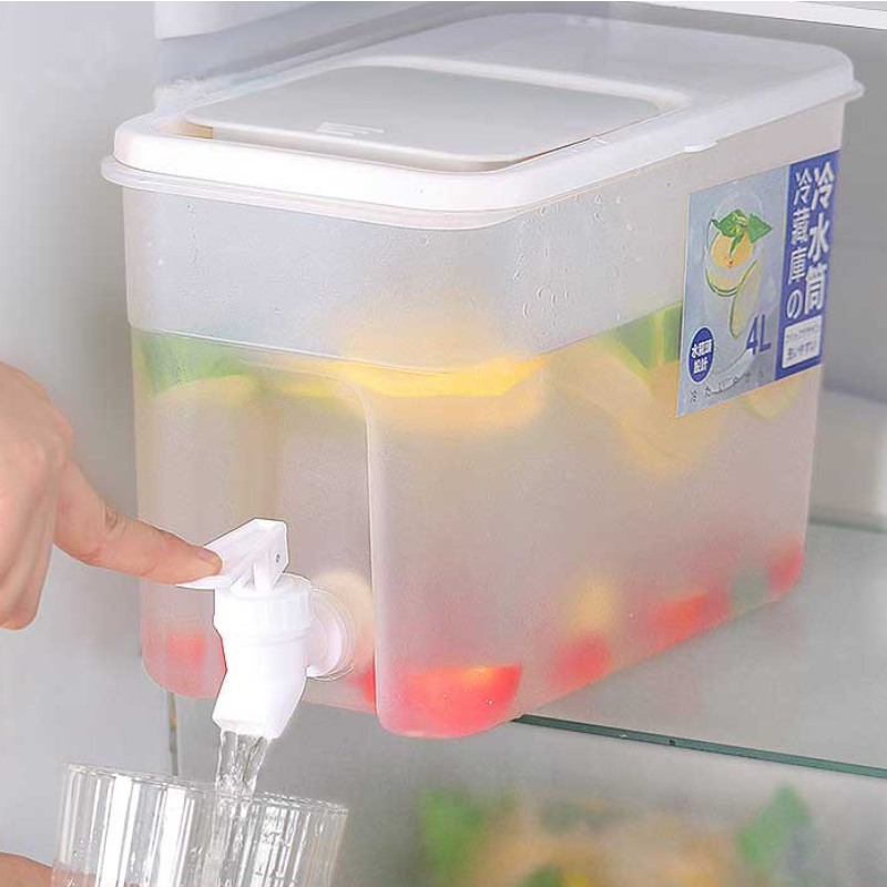 3.5L/4L/6L Water Jug With Faucet Cold Water Bottle Kettle TeaPot Lemon Juice Jugs Drinkware Container Heat Resistant Pitcher