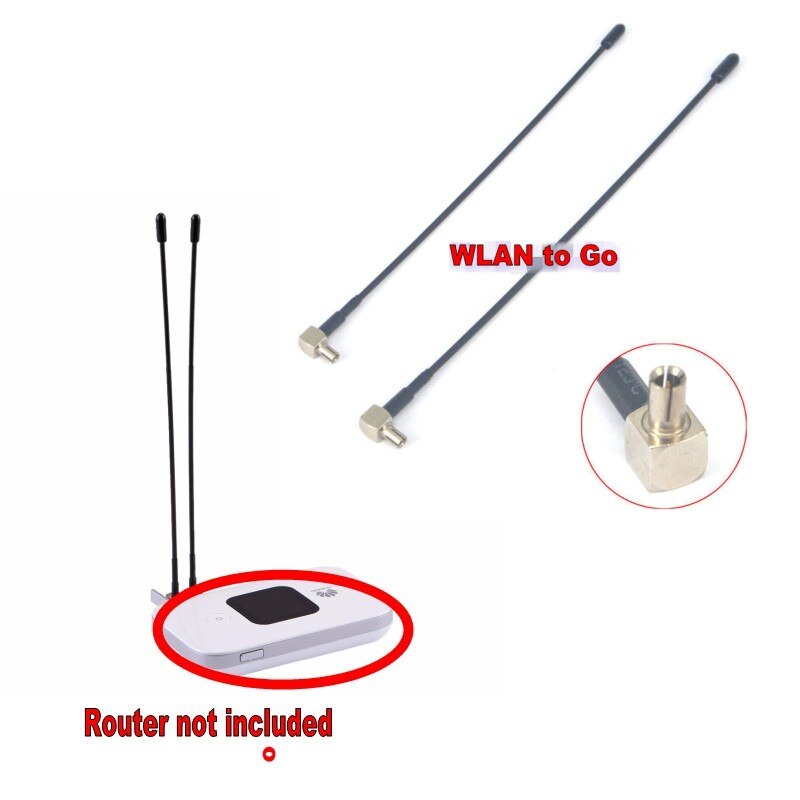 2Pcs Wifi Antenne TS9 Connector 4G Antenne Exteral Voor Huawei E5573 E8372 MF90C R216