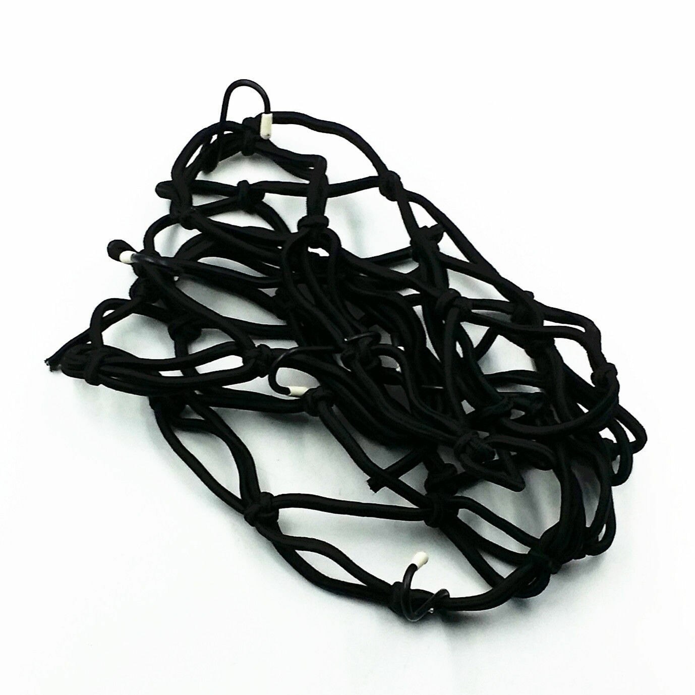 Motorcycle 6 Hooks Hold Down Fuel Tank Luggage Net Mesh Web Bungee Helmet Cargo