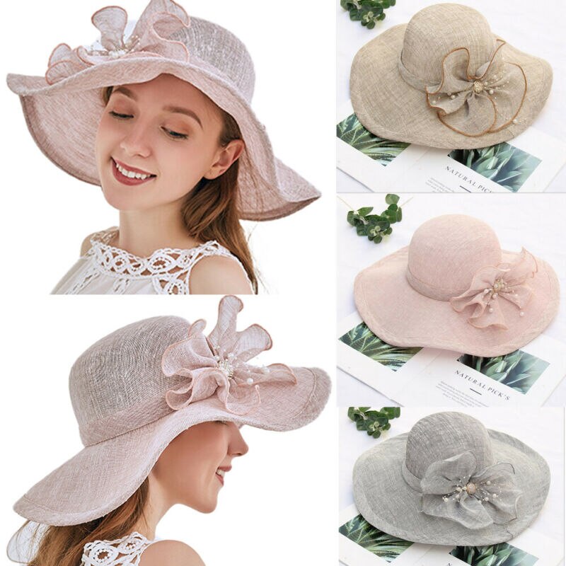 Dames Vrouwen Zomer Mode Boho Grote Floppy Opvouwbare Brede Rand Cap Zon Stro Strand Hoed