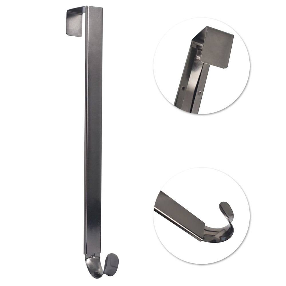 Kerst Krans Haak Hanger Boven Deur Kerst Grote Metalen Krans Hanger Verf Voordeur Krans Haak Voor Kerst: Grijs