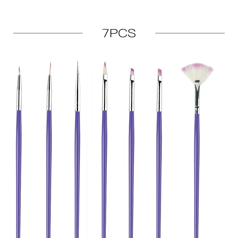 ROSALIND Nail Brush 20Pcs/Set Nail Brushes Set Dotting Painting Drawing Nail Art Tools Polish Brush Pen nails manicure