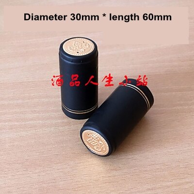 Bottle Cap Heat shrinkable cap Wine cap Red wine the sealing cap: Navy Blue