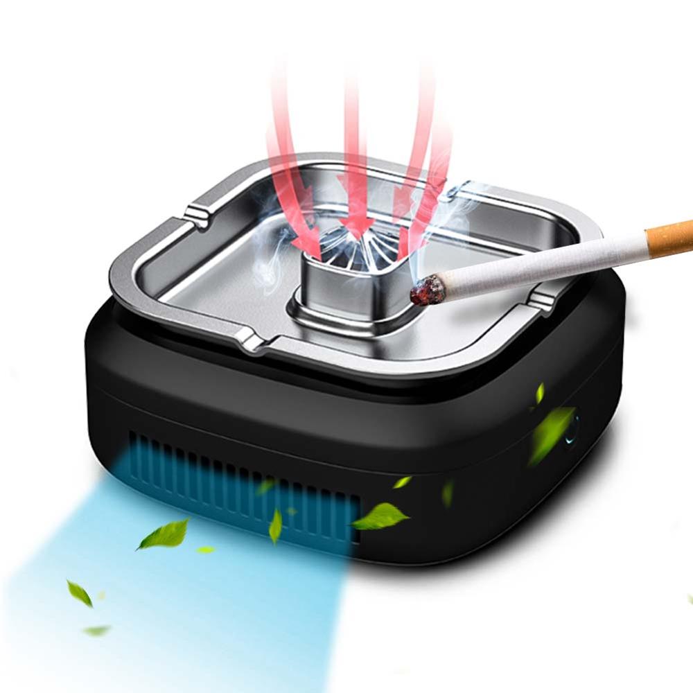 Thuis Luchtreinigers Oplaadbare multifunctionele Asbak Air Cleaner Mini Auto Air Verse Filter Purifier Asbak Auto Luchtreiniger: Default Title