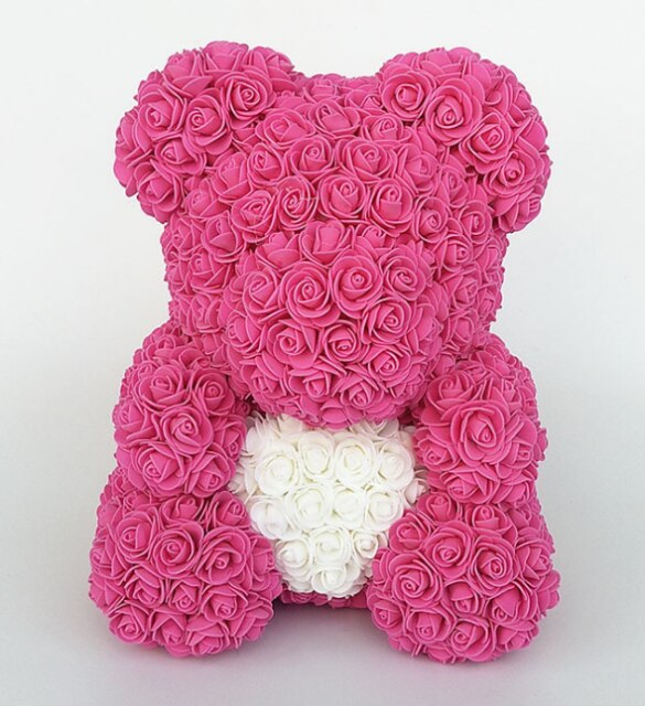 40 cm bear rose teddy bears flower rose bear DIY Christmas Valentine&#39;s Day: Rose Red