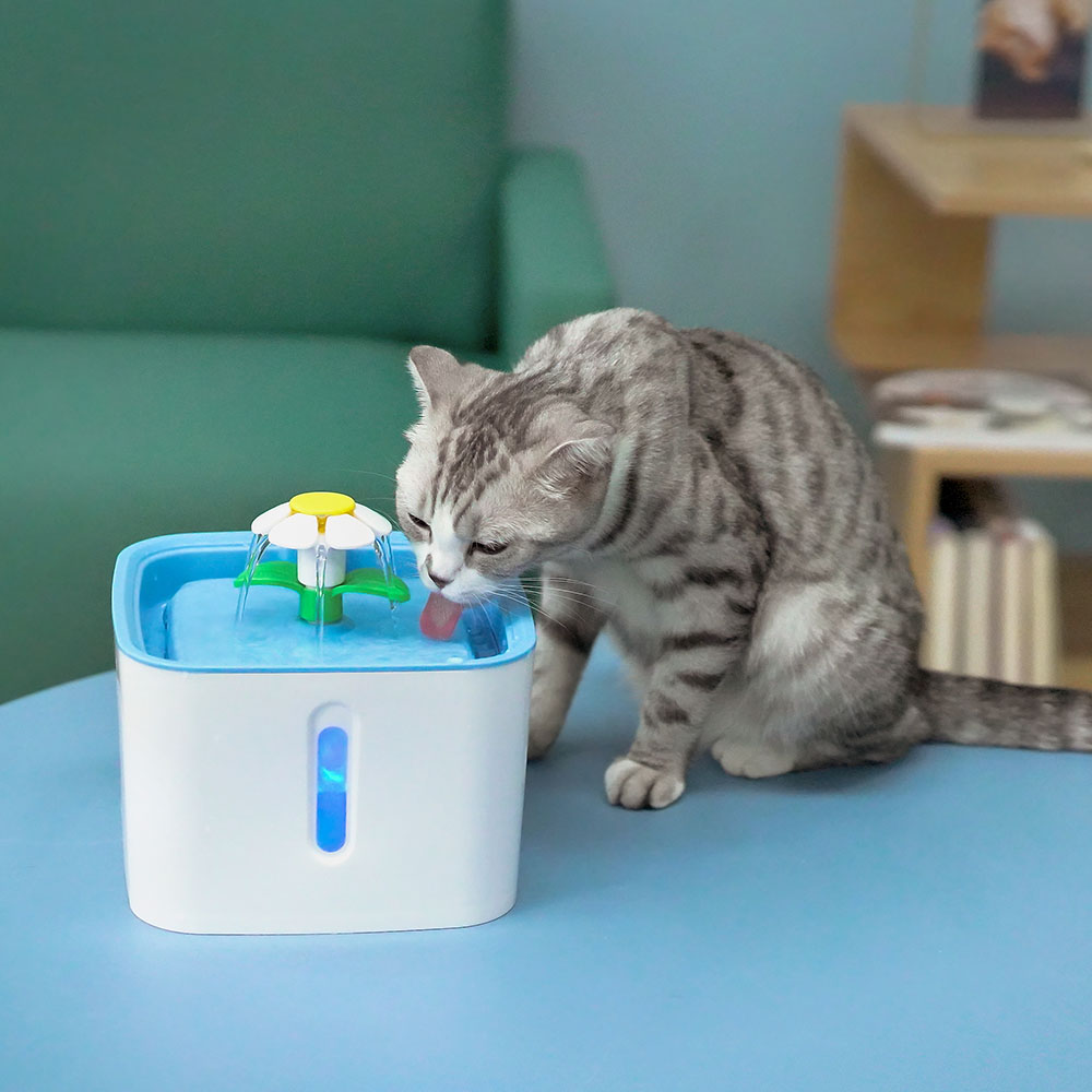 Søt automatisk kjæledyr katt vann fontene led elektrisk usb hund katt kjæledyr stum drikker mater skål 2.5l kjæledyr drikke fontene dispenser