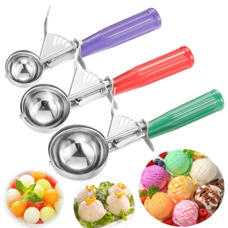 Ball Maker Ice Cream Scoop Ice Cube Frozen Cookie Dough Meat Balls Rice Dishes Ice Cream Spoon Kitchen Tools