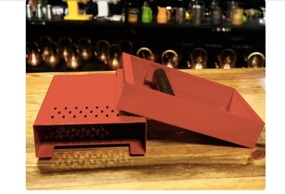 Coffee Espresso grounds residue knock box drawer style for Barista Coffee Bar grounds container coffee knock box drawer style