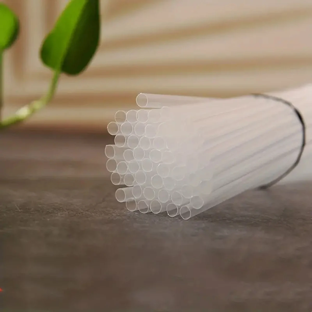 100pcs-26cm Straws Milkshake Straws Smoothie Straws Beverage Thick Straw For Boba Tea Milkshake Bar Accessories: Clear